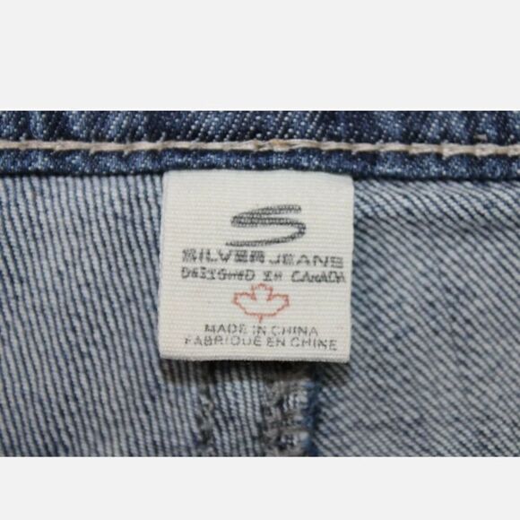 Silver Frances Capri Jeans Womens 28 Distressed Medium Wash Low Rise - Picture 11 of 12